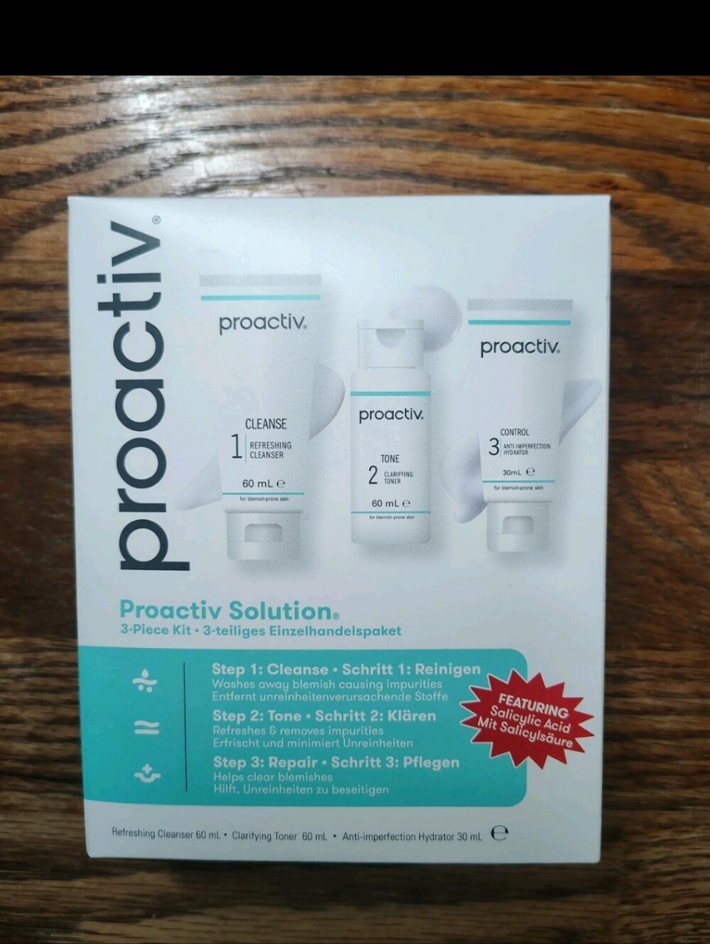 Proactiv 60 Day 3 Piece Kit 3-Step EXP 06/2027 ACNE MEDICATION Sealed